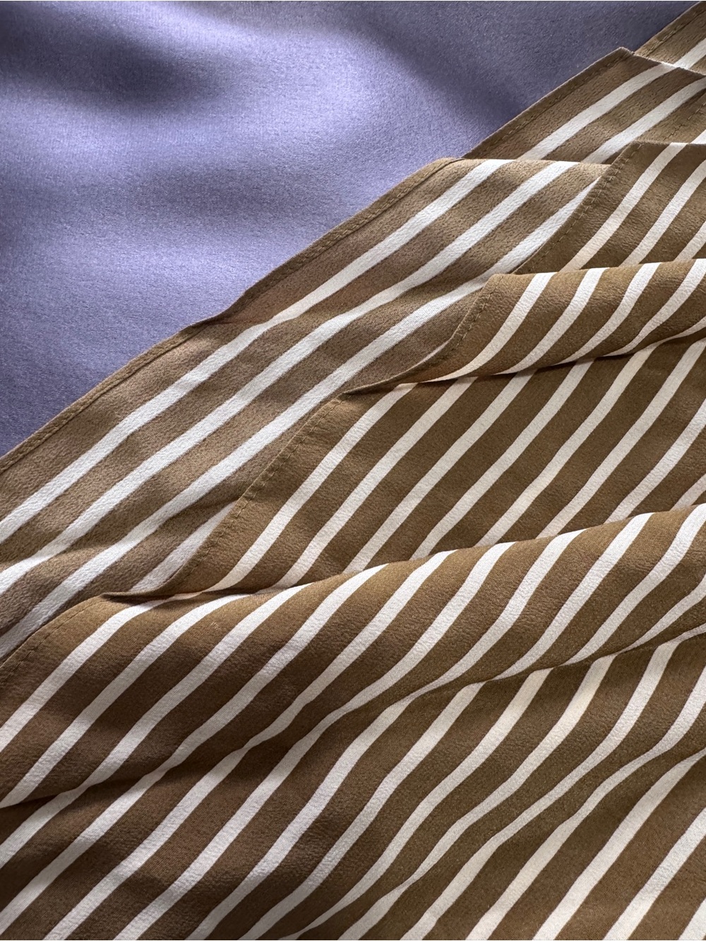 Blogger Favorite 100% Pure Silk Geometric Striped Scarf - Picture 7 of 9